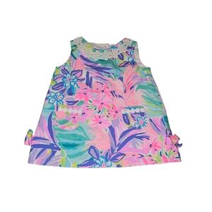 Lilly Pulitzer Baby‎ Lilly Shift Dress-6-12 Months-Pink/Blue/Purple/Green Floral
